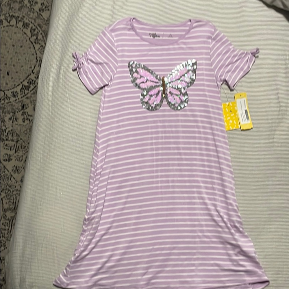 Purple butterfly dress!